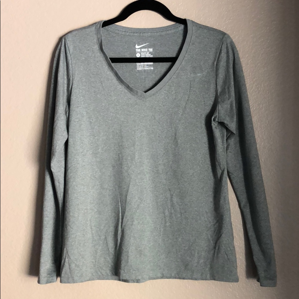 Nike Dri Fit Athletic Cut Long Sleeve Tee